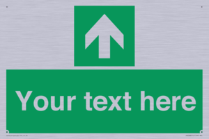 Safe condition Custom arrow up sign